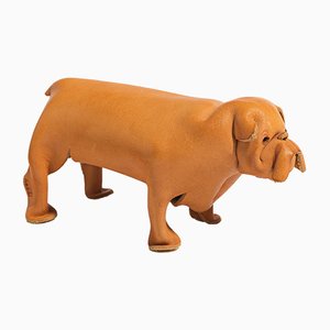 Mid-Century Leather Dog from Deru