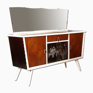 Mid-Century Lacquered Walnut Sideboard Attributed to Parisi Ico, 1940s