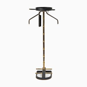 Leder Diener von Jacques Adnet, 1950er