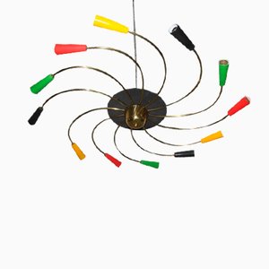 Italian Particular Ceiling Lamp, 1950