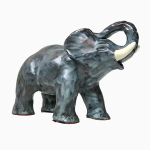 Eléphant en Céramique de Michael Andersen & Son, Danemark, 1970s