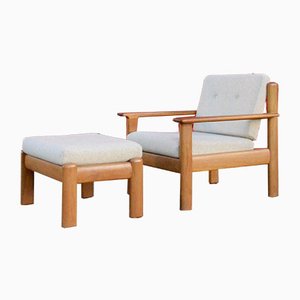 Set of Lounge Chair & Ottoman from Knoll Antimott, 1960s