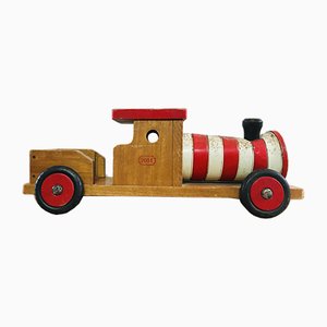 Vintage Belgian Wooden Train Toy, 1950s