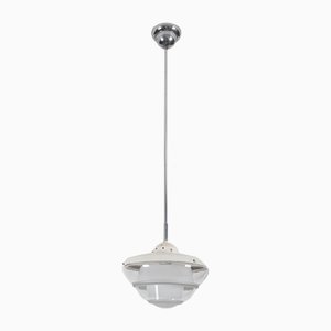 Bauhaus Opaline Glass Pendant Lamp in the Style of Poul Henningsen, 1930s