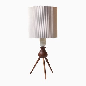 Lampada da tavolo Mid-Century in teak di Severin Hansen per Haslev Møbelsnedkeri, anni '60