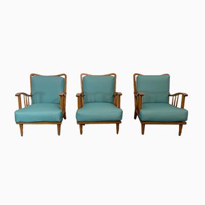 Maple Lounge Chairs by Paolo Buffa, 1950s, Set of 3