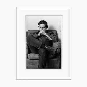 Al Pacino Thoughtful Al Archival Pigment Print Framed in Black by Steve Wood