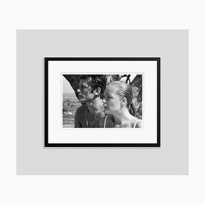 Alain Delon La Piscine Archival Pigment Print Framed in Black by Giancarlo Botti