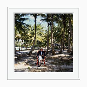 Abaco Islander Oversize C Print Framed in White by Slim Aarons