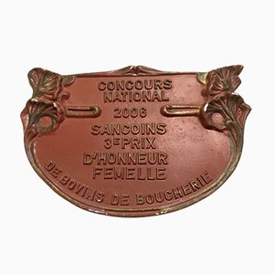 Plaque Contest Agricole Rouge Sancoins, 2006