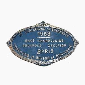 Plaque Concurrentielle Agricole Saint Christophe en Brionnais, 1989