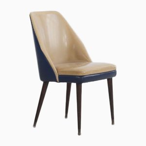 Bicolor Leatherette Dining Chairs from Cassina, 1950s, Set of 2