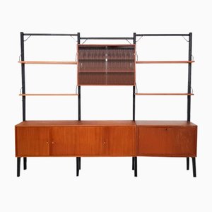 Large Danish Teak Wall Units by Poul Cadovius for Royal System, 1950s