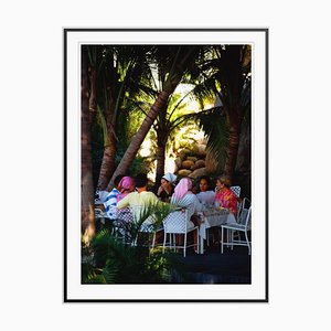 Oberon's Lunch Oversize C Print Framed in Black by Slim Aarons