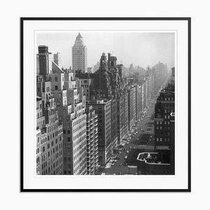 Park Avenue Fibre Gelatin Print Framed in Black by Slim Aarons