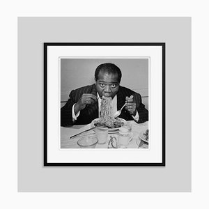 Dinner Jazz Silver Fibre Gelatin Print Framed in Black by Slim Aarons