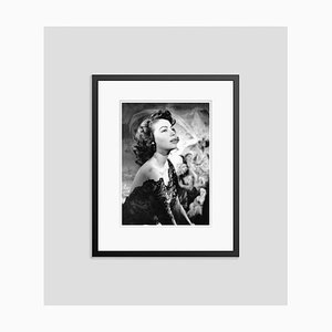 Ava Gardner Silver Gelatin Resin Print Framed in Black by Baron