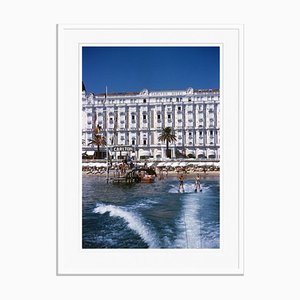 Hotel Sports Oversize C Print Framed in White by Slim Aarons