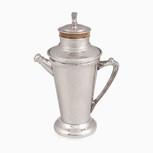 Amerikanischer Versilberter Cocktail Shaker, 1930er