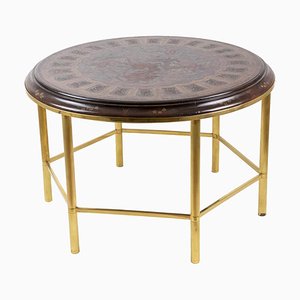 Table Basse Laquée & Bronze Doré, 1950s