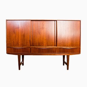 Danish Teak Highboard by E. W. Bach for Sejling Skabe, 1950s