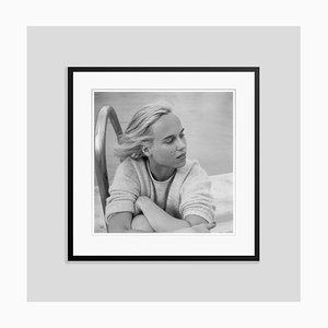 Patsy Pulitzer Silver Fibre Gelatin Print Framed in Black by Slim Aarons