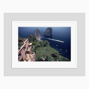 Capri Hotel Oversize C Print Framed in White by Slim Aarons