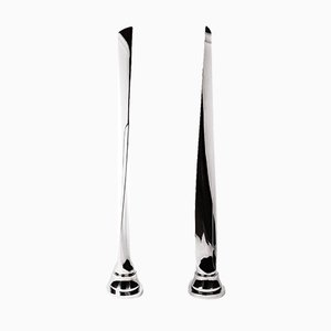High Polished Airplane Propeller Blade Decor Sculptures from Dowty Rotol, 1990s, Set of 2