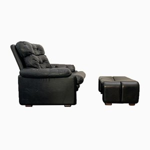Poltrona Coronado con poggiapiedi di Tobia & Afra Scarpa per B&B Italia/C&B Italia, anni '60