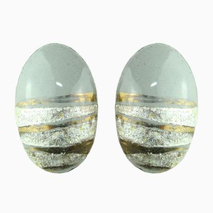 Pinzas para las orejas esmaltadas de Atelier Casanova para Atelier Casanova, años 50. Juego de 2