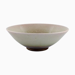 Large Bowl in Glazed Ceramic by Vicke Lindstrand for Upsala-Ekeby