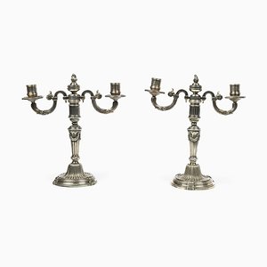 Silver Candlesticks from Christofle, Set of 2