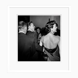 Celebrity Couple at Black Tie Event Archival Pigment Print Framed in White by Frank Worth