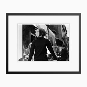 Audrey Hepburn Funny Face Silver Gelatin Resin Print Framed in Black by Bert Hardy