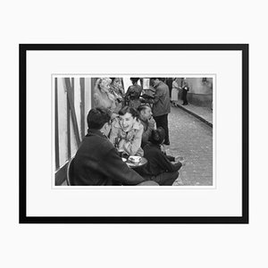 Happy Hepburn Silver Gelatin Resin Print Framed in Black by Bert Hardy