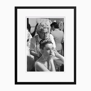 Impresión Audrey Hepburn princesa Audrey Archival pigment enmarcada en negro de Phillip Harrington