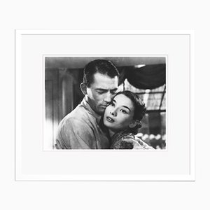Imprimé Pigmentaire Audrey Hepburn Roman Holiday Encadré en Blanc par Alamy Archives