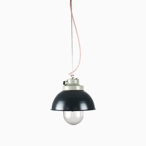 Lampada a sospensione vintage industriale color antracite di TEP