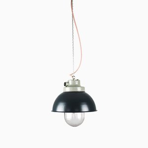 Vintage Anthracite Industrial Pendant Lamp from TEP