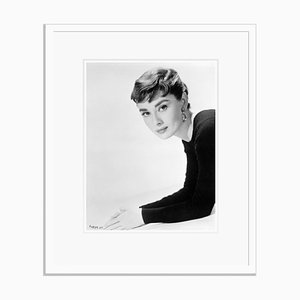 Cadre Audrey Hepburn Encadré Blanc par Bettmann