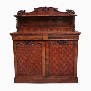 Chiffonier Flame de caoba, siglo XIX