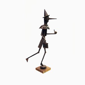 Italian Iron Pinocchio Sculpture, 1960s