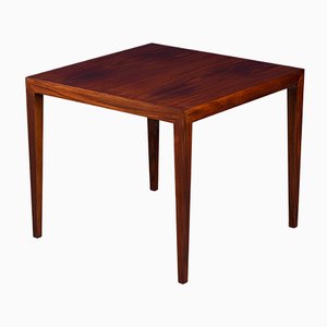 Mesa auxiliar o de centro danesa Mid-Century de palisandro de Severin Hansen para Haslev Møbelsnedkeri, años 50