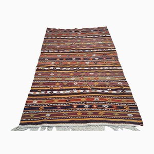 Tappeto Kilim vintage a strisce, Turchia, anni '70