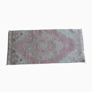 Small Turkish Distressed Oushak Rug, 1970s