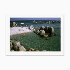 Island Paradise Oversize C Print Framed in White by Slim Aarons