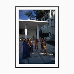 Oscar Obregon's House Oversize C Print Framed in Black by Slim Aarons