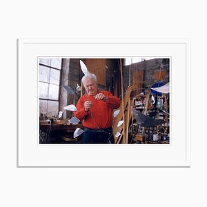 Calder Oversize Archival Pigment Print Framed in White by Philip Harrington