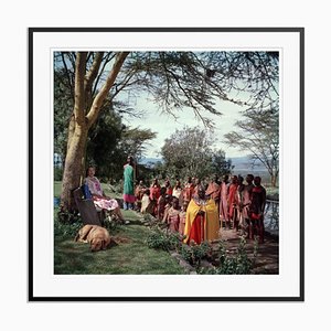 Lady Hamilton Oversize C Print Framed in Black by Slim Aarons