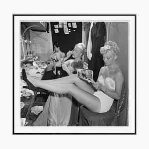 Backstage at La Scala Silver Fibre Gelatin Print Framed in Black by Slim Aarons